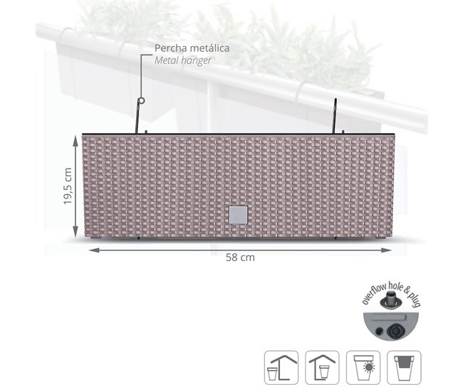 Gardiner para Balcon Rato Case W Bege