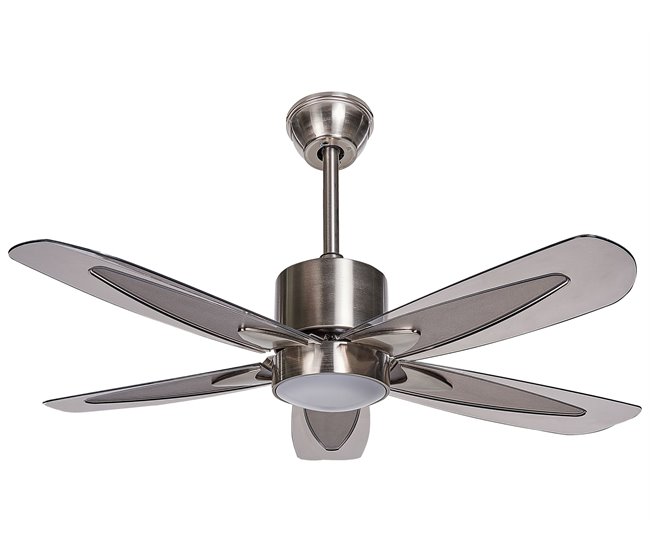 Beliani Lâmpada de teto com ventilador COYOTE Cinza