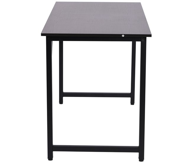 Secretária MDF e Tubo de Ferro HOMCOM, escritório - secretárias 120x60 Preto