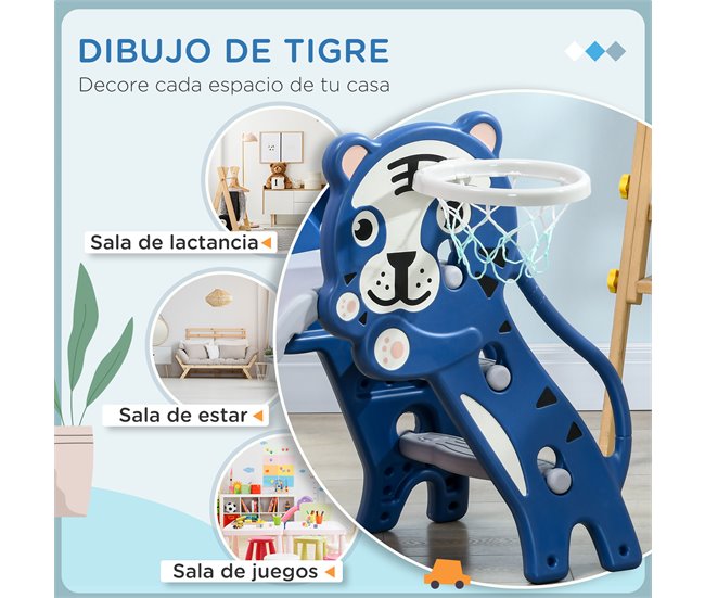 Escorrega para Crianças PE AIYAPLAY Azul