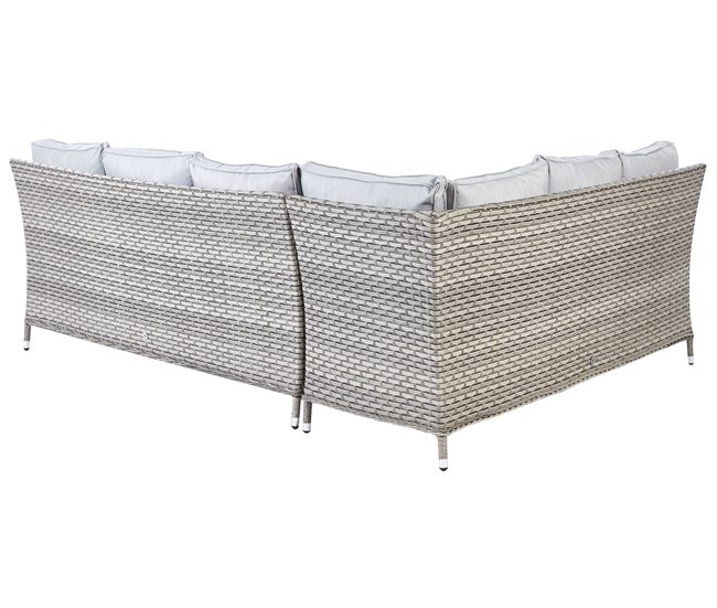 Beliani Conjunto lounge LACONA Cinza Escuro