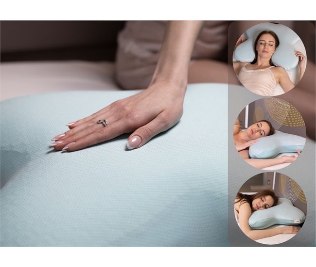 Almofada com Forma de Borboleta e Gel Refrescante Verde