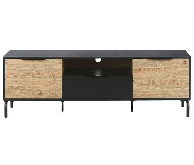 Beliani Mesa de TV ARKLEY 160 Preto