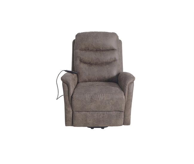 Cadeirão CORL relax elétrico LIFT UP e massagem castanho Castanho