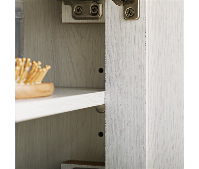 Armário Casa de Banho de Parede Melamina de Madeira kleankin 60 Branco