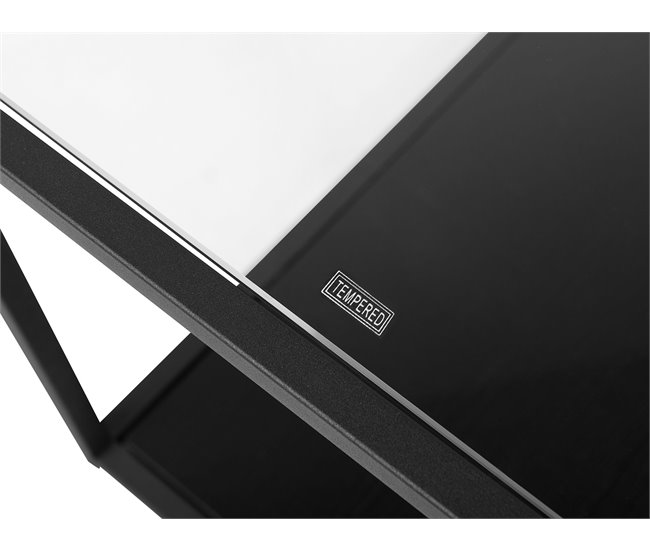 Beliani Mesa de jantar MARAMO 50x100 Preto