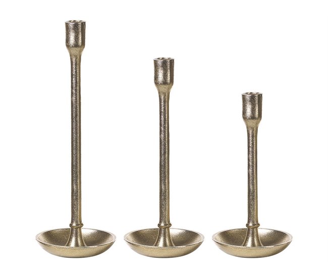 Beliani Candelabro LIWUNG Dourado