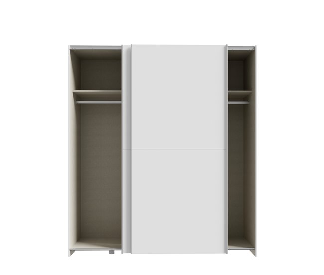 Roupeiro MANDALORE II portas deslizantes branco Branco