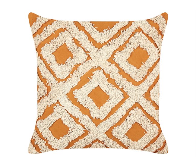 Beliani Almofada decorativa GILLY Laranja