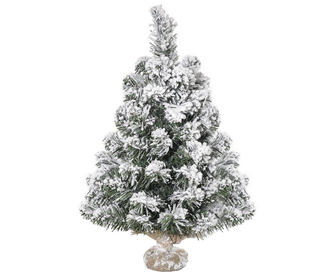 Árvore de Natal Artificial PVC, Serapilheira e Cimento HOMCOM Multicor