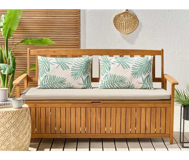 Beliani Almofada de jardim POGGIO 40x60 Bege