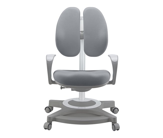 Cadeira de secretária para crianças Partille regulável [en.casa] Cinza