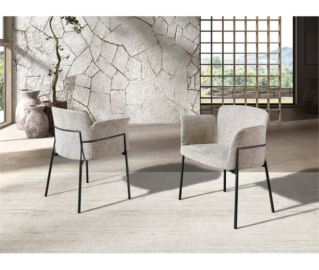 ANGEL CERDA Cadeira em tecido AlumÍnio