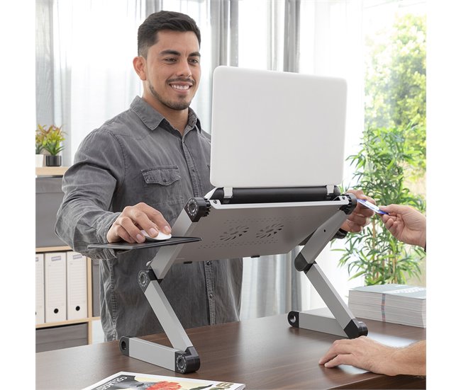 Mesa Multi-Posições Ajustável para Portáteis Branco