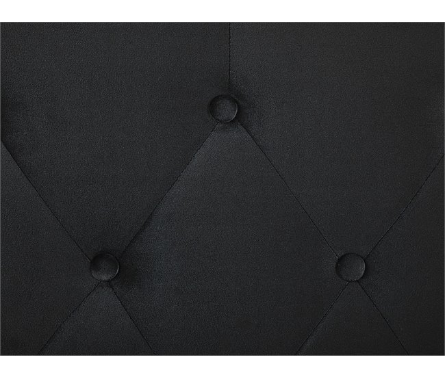 Beliani Sofá-cama Veludo BARDU Preto