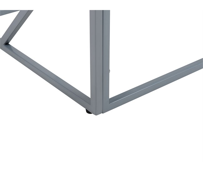 Beliani Mesa auxiliar ORLAND 50x50 Cinza