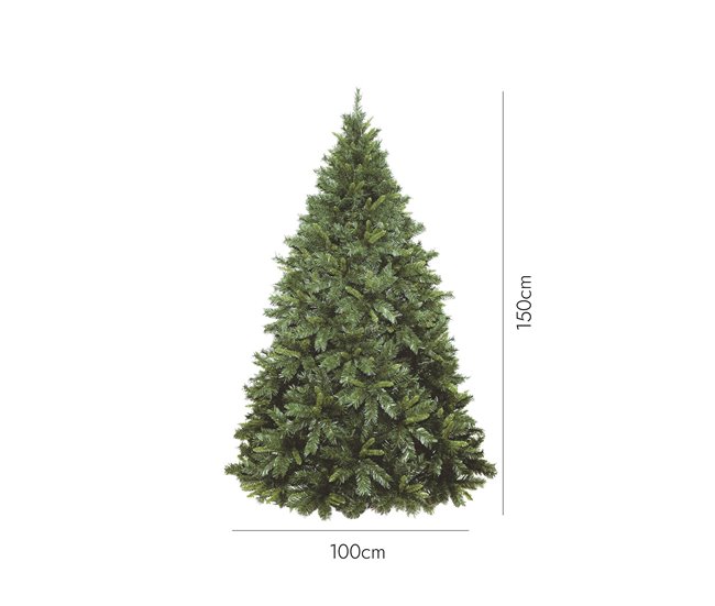 Árvore de Natal de efeitos reais Verde/ Cinza