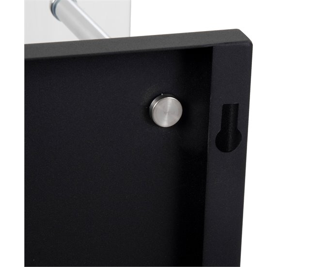 Lareira de Bioetanol Aço Inoxidável, Metal e Vidro Temperado Preto