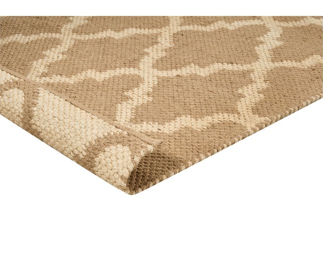 Beliani Entrelaçado MERMER 200x300 Bege