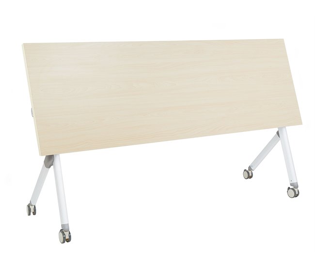 Beliani Secretária dobrável BENDI 180x60 Madeira Clara