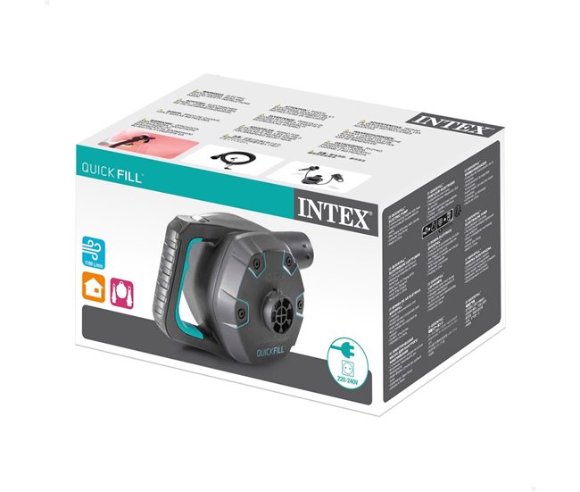 Bomba elétrica intex 220-240v com mangueira Cinza