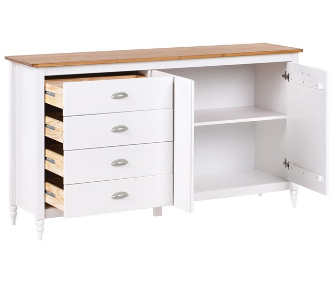 Beliani Aparador SHILLINGTON 150 Branco
