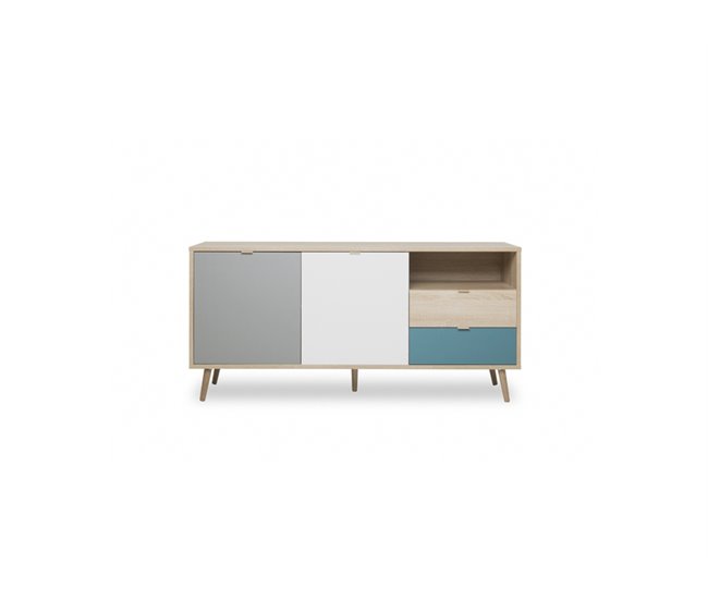 Aparador com 2 portas e 2 gavetas TILE Carvalho