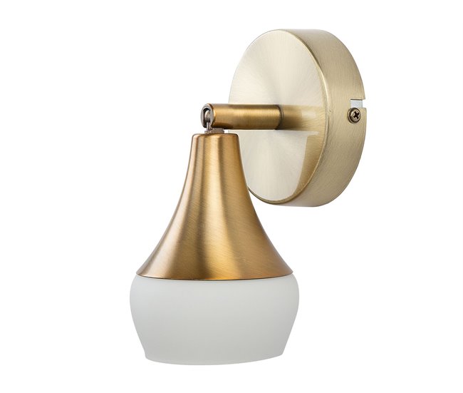 Beliani Candeeiro de parede ANTLER Dourado