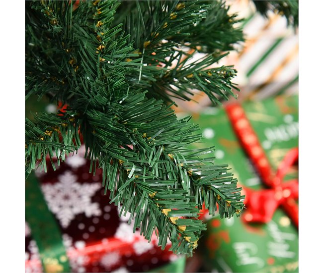 Árvore de Natal Artificial 240cm PVC, Aço HOMCOM, casa - natal Verde