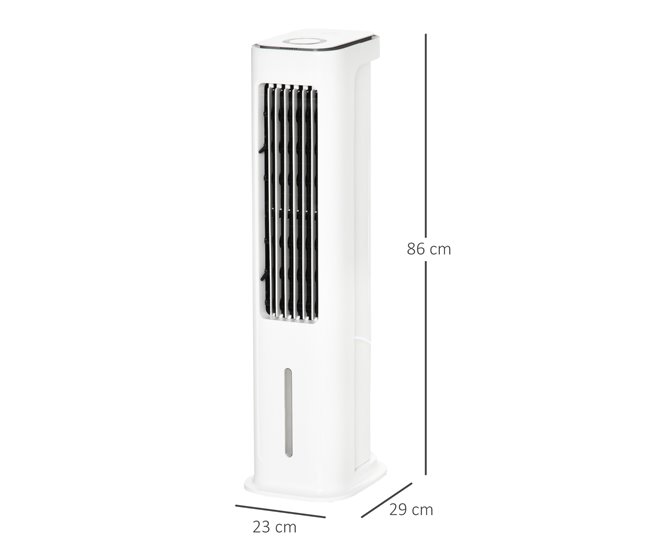 Ventilador de Torre ABS e PP HOMCOM Branco