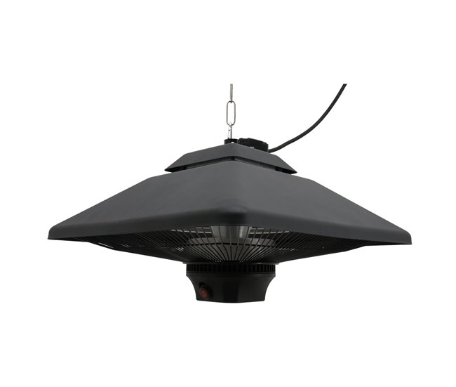 Aquecedor de Teto Ferro, alumínio e plástico Outsunny Preto