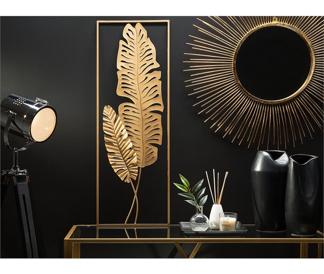 Beliani Decoração de parede PALLADIUM Dourado