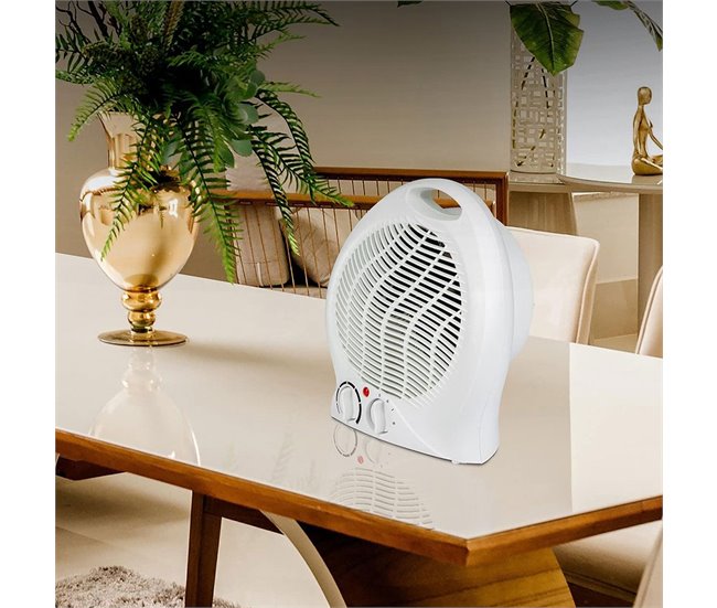 Ventilador aquecedor doméstico Well com controle de temperatura Branco