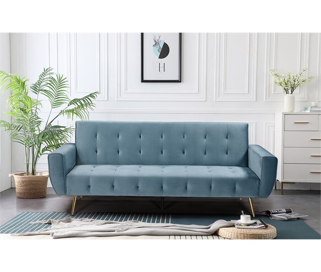 Sofá Cama Niki 210cm Cinza