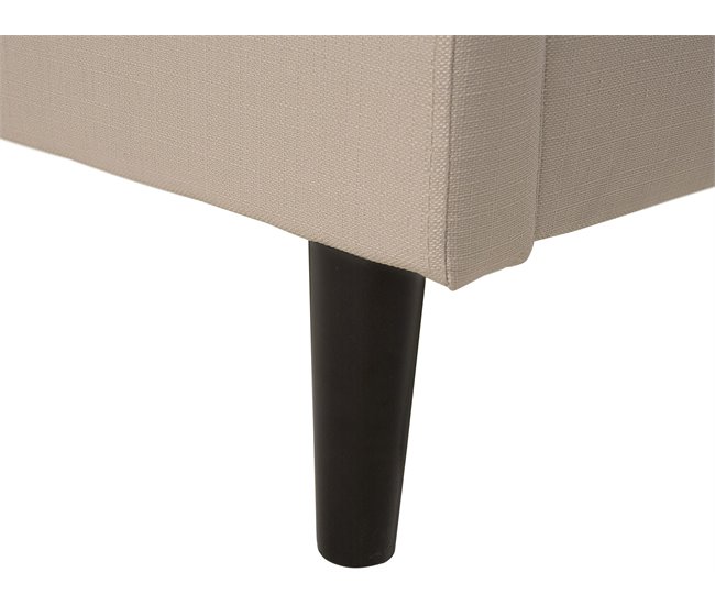 Beliani Cama com estrado Poliéster COLMAR 170x215 Areia