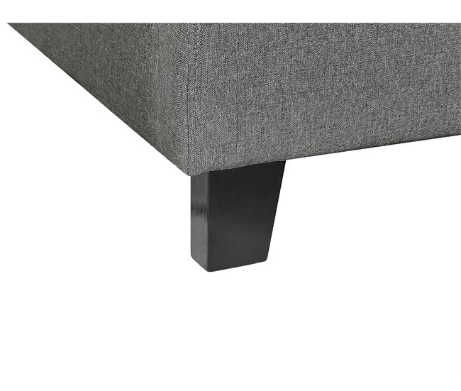 Beliani Cama com estrado Poliéster ROANNE 99x211 Bege