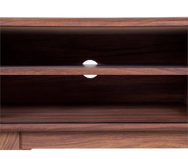 Beliani Mesa de TV BUFFALO 117 Castanho