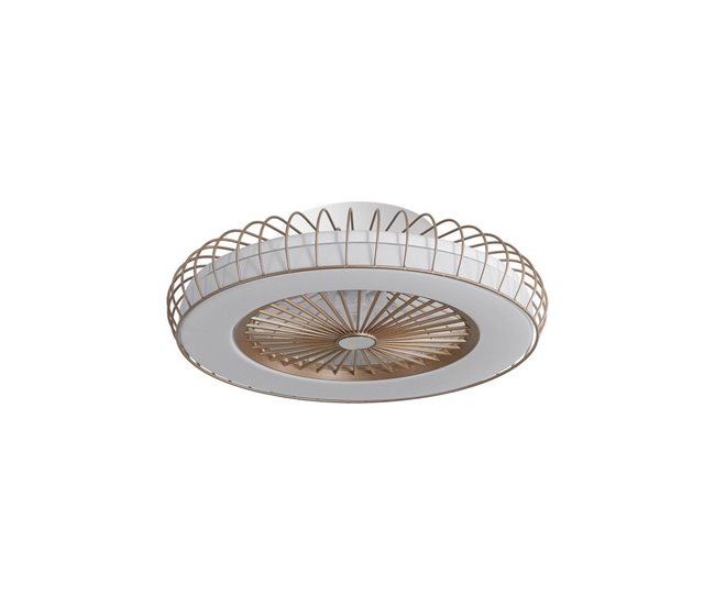  Ventilador de tecto metálico Série Tania Castanho