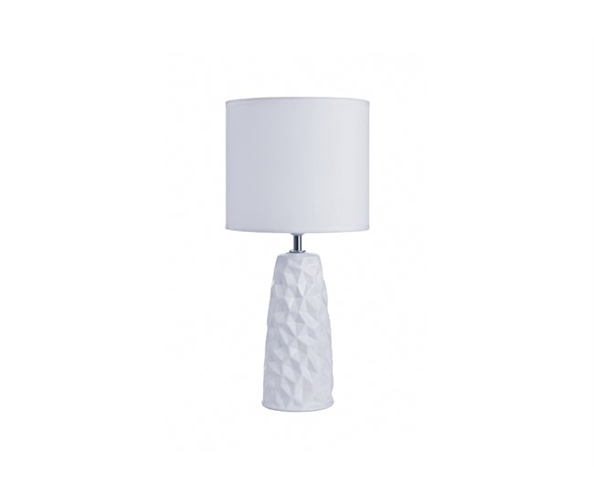 Candeeiro de mesa STONE branco 20x20x44cm Branco