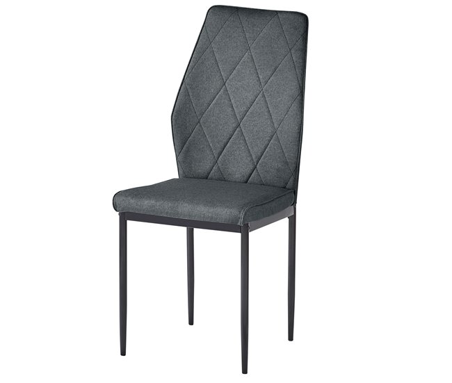 Pacote com 4 cadeiras contemporâneas para sala de estar e jantar Cinza