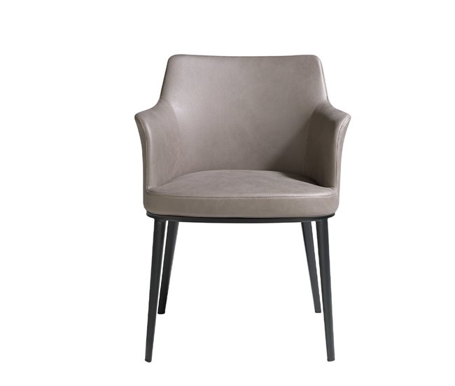 ANGEL CERDA Cadeira em tecido vison Preto