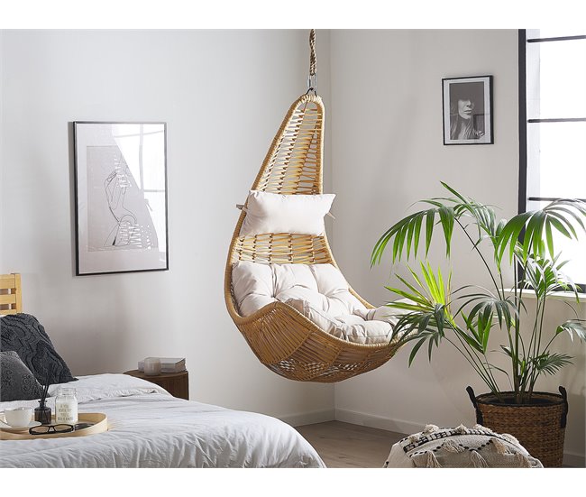 Beliani Sillón colgante ATRI II Natural