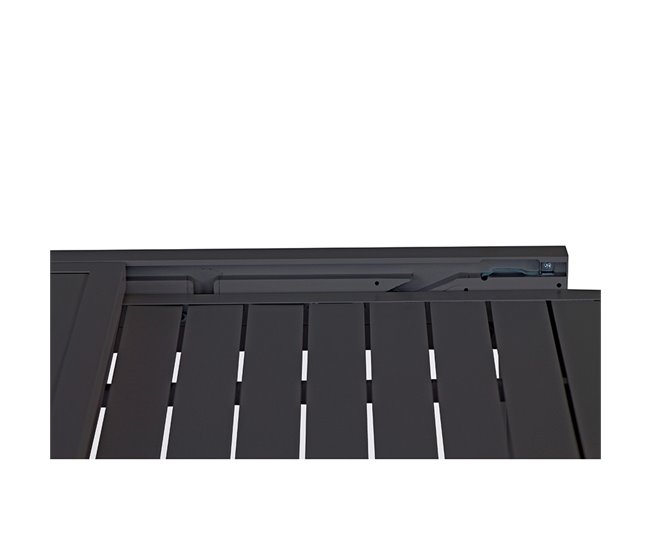 Mesa extensível de alumínio para jardim Lipari 90x134 Madeira