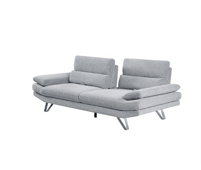 Sofá de 3 lugares MARTIN cinzento claro Cinza Claro
