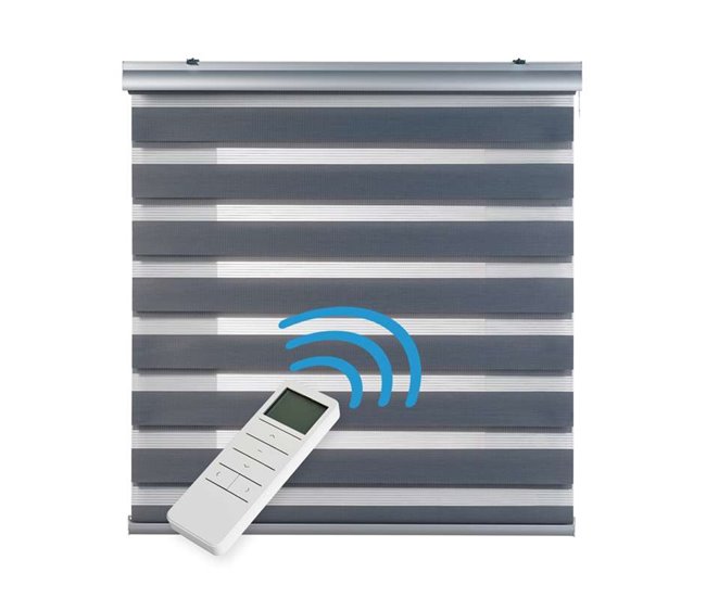 Estores Motorizados Noite e Dia Plus de Rolo Duplo Tecido 