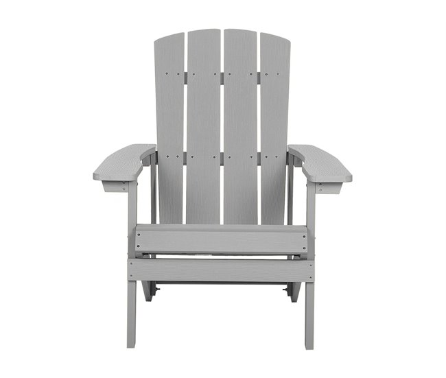 Beliani Silla de jardín ADIRONDACK Amarelo