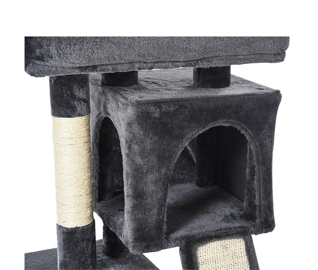 Arranhador para Gatos Aglomerado de Madeira e Sisal PawHut Cinza