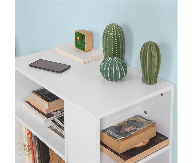 Mesa de apoio com rodas FBT68-W SoBuy Branco