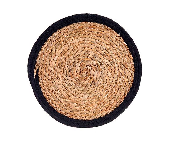 Tapete de borda natural coleção KINVARA Preto