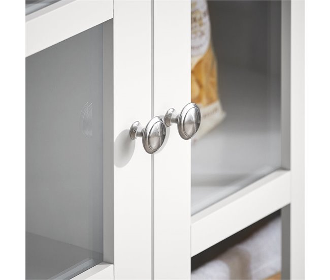 Aparador de cozinha com 3 portas e 2 gavetas FSB77-W SoBuy Branco